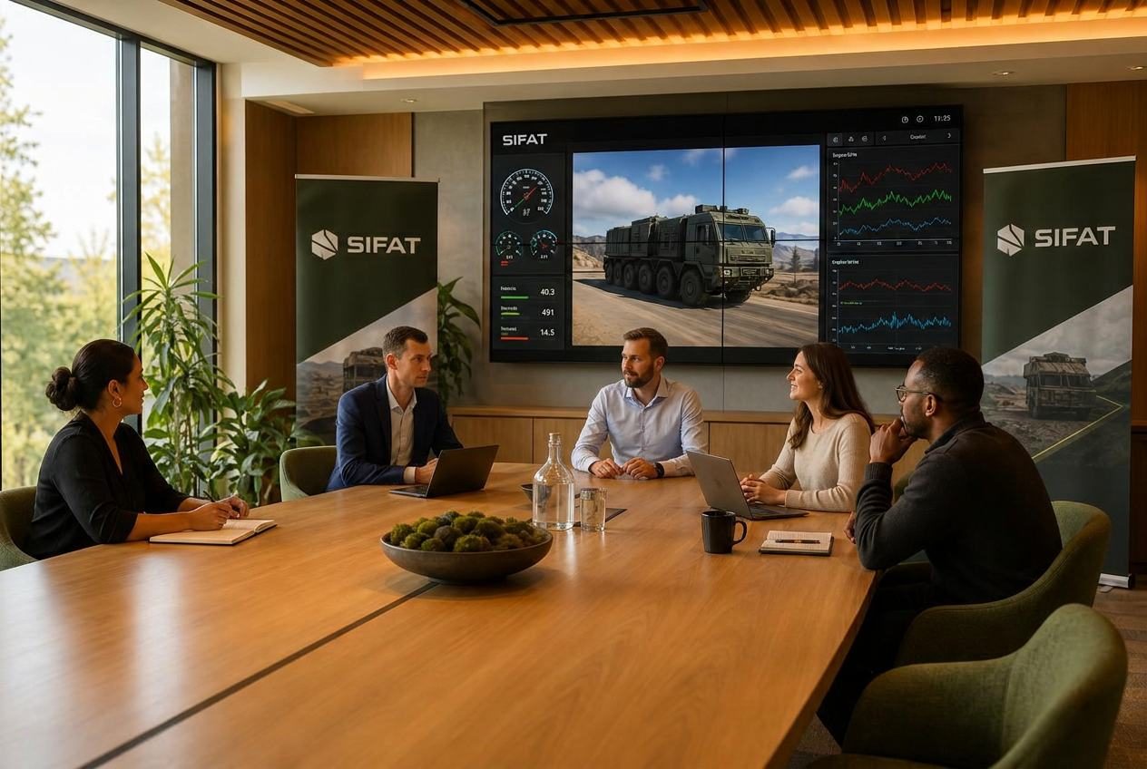 SIFAT Team im modernen Meetingraum